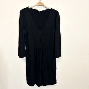 Boden Dress Black Fit & Flare Viscose Blend 10 Classic Work Office‎ Basic 10